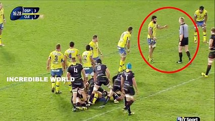 Viktor Kolelishvili SHOVES Referee Wayne Barnes During Ospreys v Clermont(VIDEO)!!!!