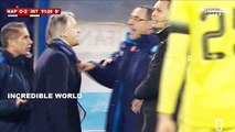 Roberto Mancini Accuses Maurizio Sarri Homophobic slur Touchline Bust Up-Inter Milan vs Napoli 2-0!