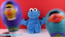 Sesame Street Cookie Monster plays with Playskool Ernie and Bert Shakin Maracas!