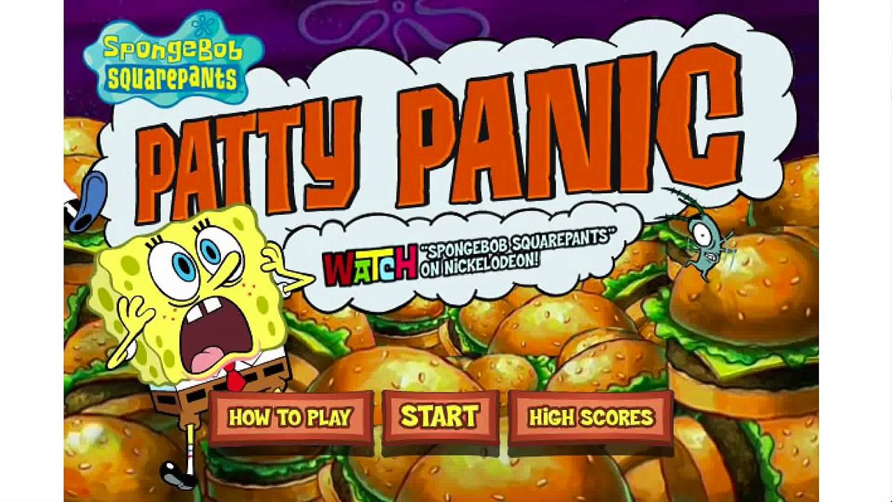 SpongeBob Squarepants - Patty Panic - Full Gameplay - Online TV for Kids - HD