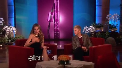Sofia Vergara and Ellen's CoverGirl Commercial- Das Bombshell