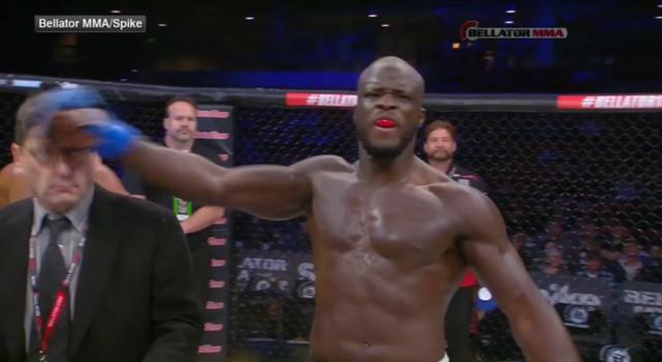 MMA Fighter Accidentally Backfists Official