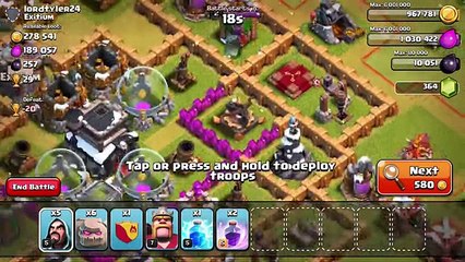 Download Video: Clash Of Clans - 6 GOLEM GOWIPE TOWN HALL 8 ATTACK STRATEGY - TH