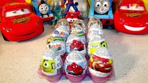 12 Kinder Surprise Eggs Unboxing , Pixar Cars, Disney Frozen, Minions, Spiderman, Thomas, Monsters U