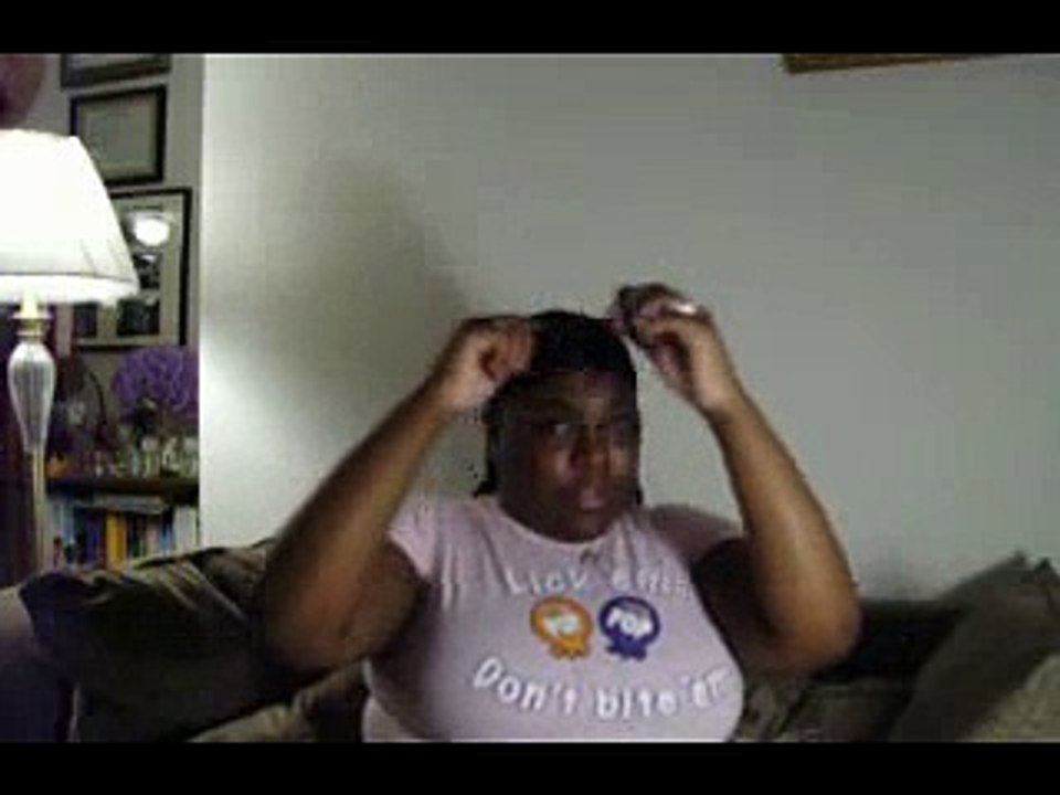 My Natural Hair Journey Month 1, Style 1: 6/1/08