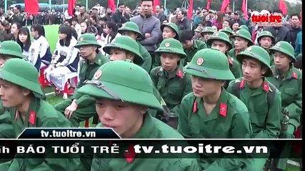 Nghệ An- 2.900 thanh niên hăng hái lên đường nhập ngũ