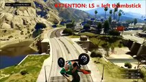 GTA 5 BIKE STUNT TRICKS TUTORIAL (taily, frontflip.)