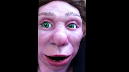 wig Head punching on eye brow ad hair line