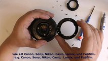 Nikkor AF-S 18-55 18-105 18-135 mm, ‪so baut man ein neues Bajonett ein (camera repair)‬