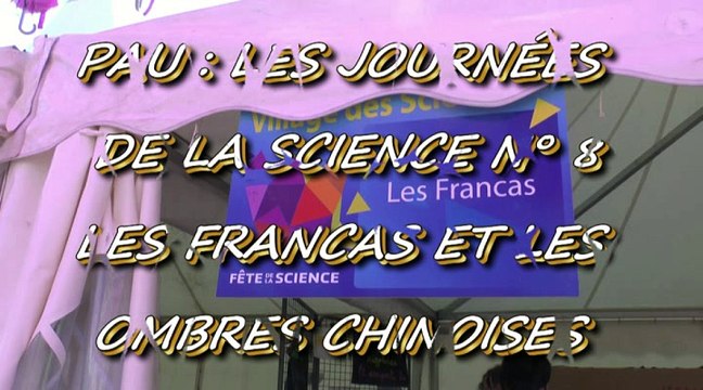 LES W-D.D. MICHOU NEWS - 11 OCTOBRE 2015 - PAU - LES JOURNÉES DE LA SCIENCE N° 8 LE STAND DES FRANCAS ET DES OMBRES CHINOISES