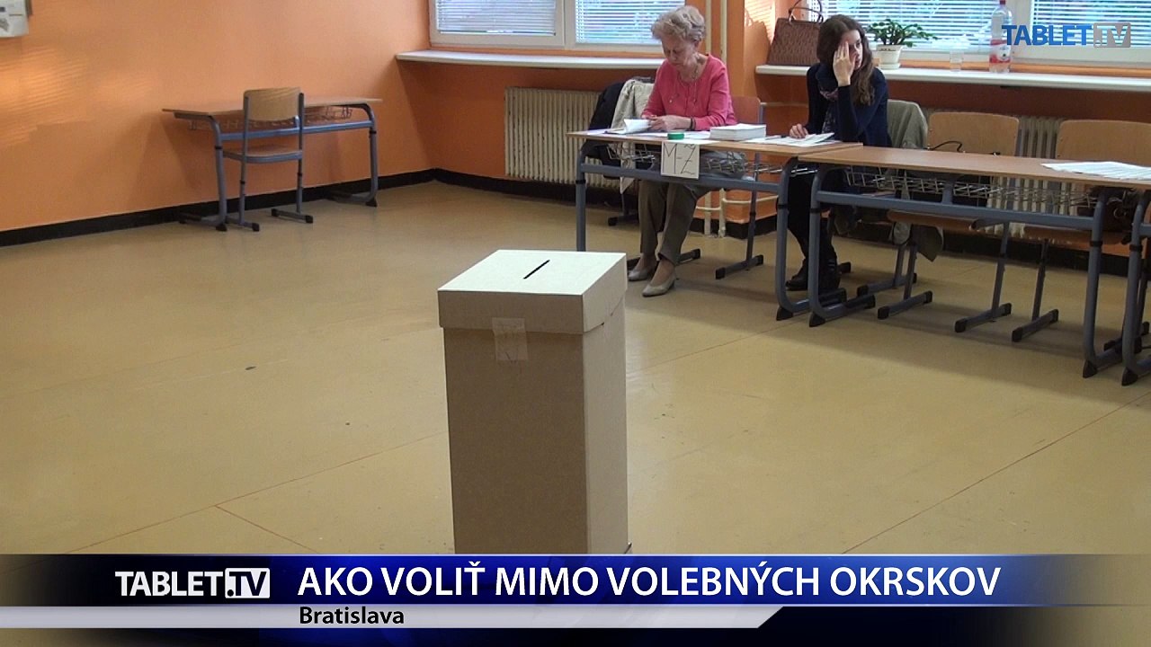 Viete, ako voliť mimo volebných okrskov?