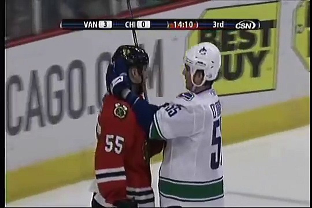 Kevin Bieksa vs. Ben Eager