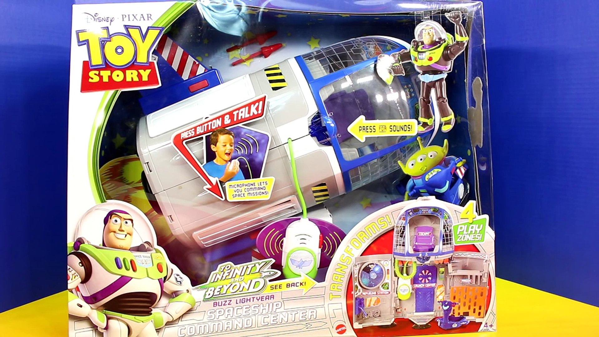 Toy Story Spaceship Command Center Buzz Lightyear Saves Woody From Emporer Zerg Video
