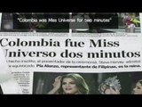 Colombians react to Miss Universe crowning gaffe