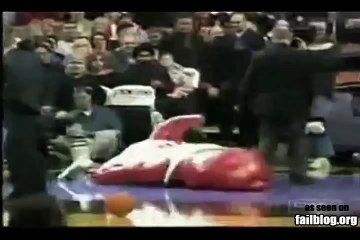 Raptors Mascot FAIL