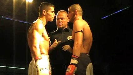 Брутальный хай кик и тяжелый нокаут