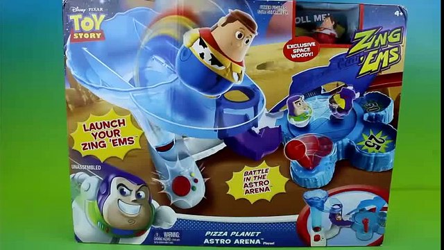 Disney Pixar Toy Story Pizza Planet Astro Arena Playset Sheriff Woody & Buzz Lightyear Battle