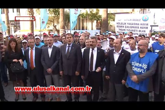 Kiralık işçi yasası ve kıdem tazminatına karşı İzmir’de eylem yapıldı