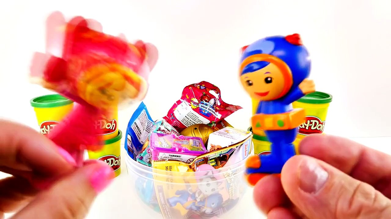 GIANT TEAM UMIZOOMI Play Doh Surprise Egg - Nickelodeon Playdough Toy Bot Chocolate Eggs
