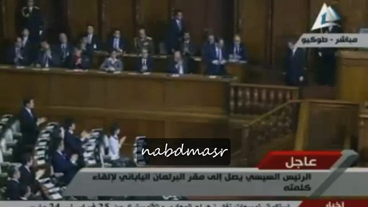 رئيس البرلمان الياباني يضع «السيسي» في موقف محرج