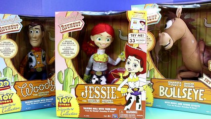 Disney Pixar Toy Story Woody's Roundup With Jessie Sheriff Woody And Horse Bullseye
