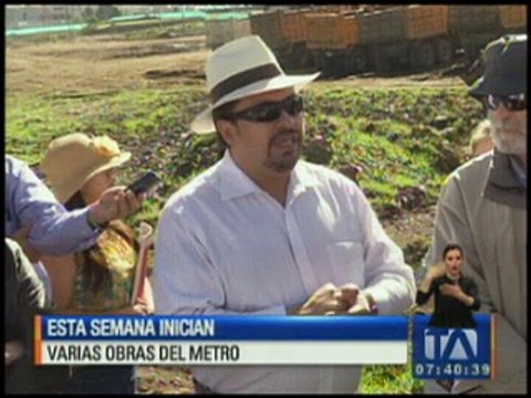 Esta semana inician varias obras del Metro de Quito