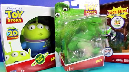 Disney Pixar Toy Story With Combat Carl Rex Buzz Lightyear Lightning McQueen Play-Doh Tossing Alien
