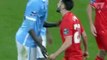 Yaya Touré fight with Adam Lallana. Manchester City - Liverpool 28.02.2018