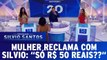 Mulher reclama com Silvio Santos: `Só R$ 50 reais??`