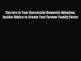 Read Secrets to Your Successful Domestic Adoption: Insider Advice to Create Your Forever Family