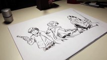 Desenhando Star Wars: Han Solo, Leia e Luke estilo Mangá!