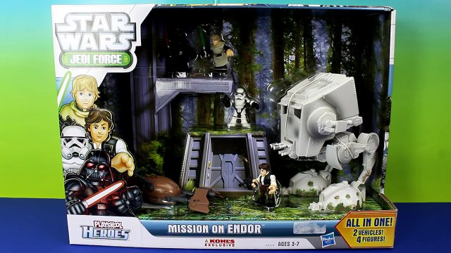 PlaySkool Heroes Star Wars Mission on Endor Jedi Luke Skywalker Han Solo Darth Vader Stormtrooper