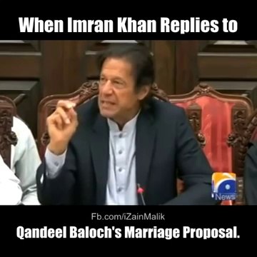 Imran khan replies to Qandeel Baloch