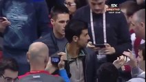 Novak Djokovic u Pioniru | Crvena Zvezda vs Cedevita | 11.02.2016. HD