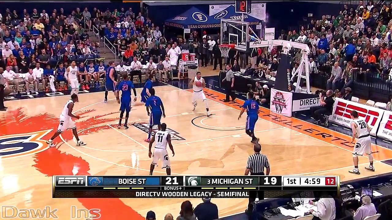 Highlights - Denzel Valentine - Michigan State vs Boise St. - 32 points - (27/11/2015)