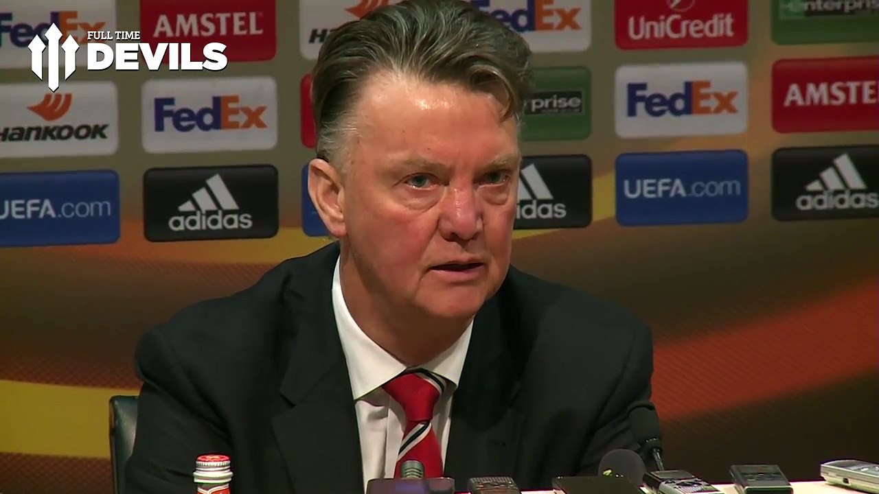Louis van Gaal Presser | Manchester United 5-1 FC Midtjylland | Europa League
