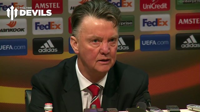 Louis van Gaal Presser | Manchester United 5-1 FC Midtjylland | Europa League