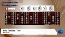 Hold the Line - Toto Guitar Backing Track with scale chart and chords