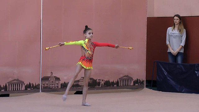 Шарак Віктиорія (булавы) 07.02.2016 Художественная гимнастика. Чемпионат Черниговской области