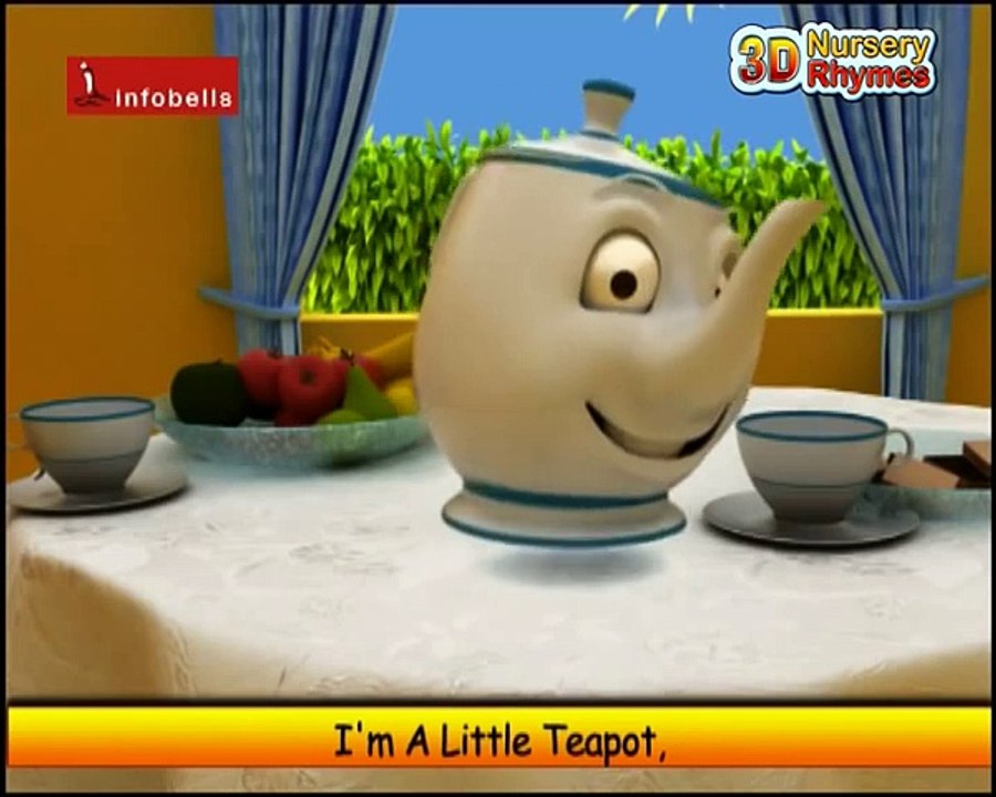 I'm a Little Tea Pot - Nursery Rhymes 3D Animated