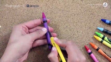 How to make candles rainbow crayon