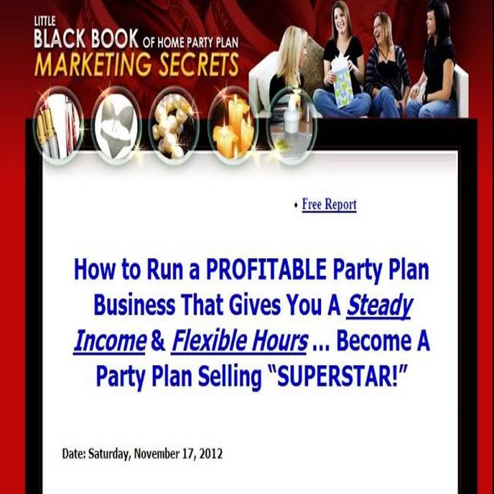 Direct Sales Success-little Black Book Of Home Party Marketing