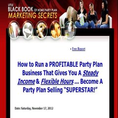 Direct Sales Success-little Black Book Of Home Party Marketing