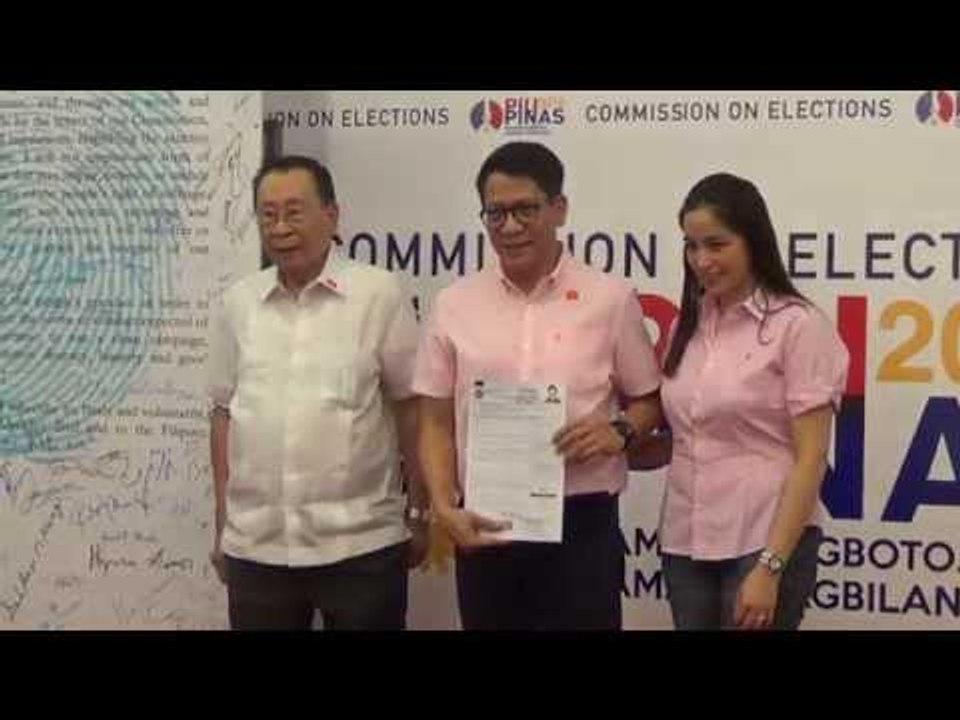 Roman Romulo files COC for senator