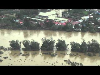 Aerial view of Lando’s devastation
