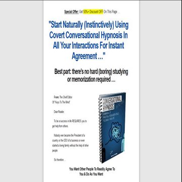 Discover Influence - Conversational Hypnosis Course (view mobile)