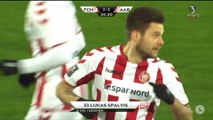 1-1 Lukas Spalvis Goal Denmark  Superligaen - 29.02.2016, FC Midtjylland 1-1 AaB Aalborg