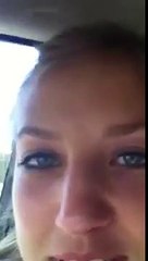 Fake car crash scares girl