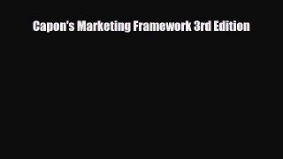 [PDF] Capon's Marketing Framework 3rd Edition Download Online