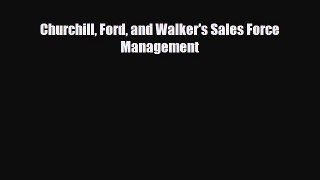 [PDF] Churchill Ford and Walker's Sales Force Management Download Online